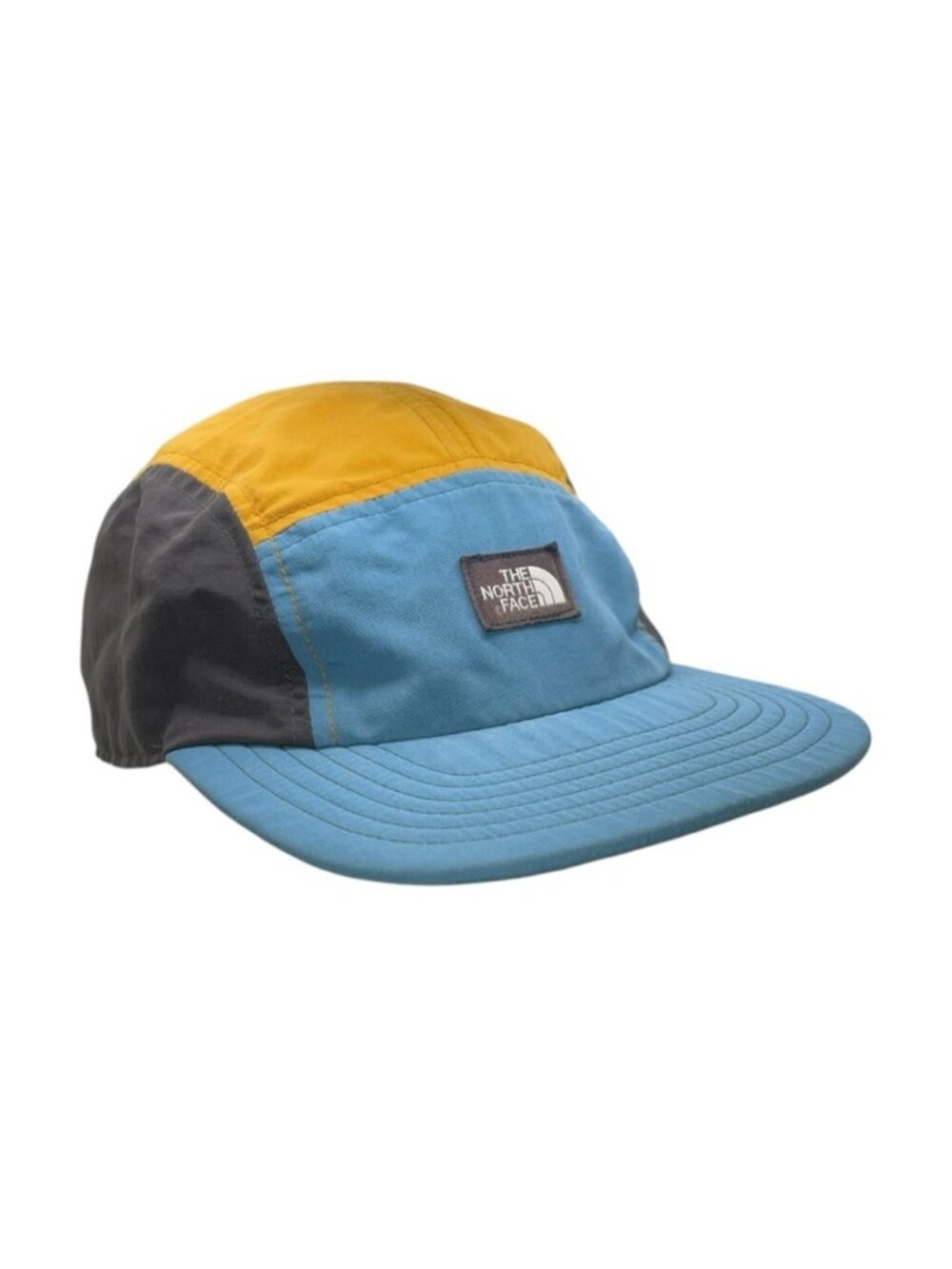 The North Face Class V TNF 5-Panel Hat Blue Yellow Grey Unisex One Size - Picture 3 of 13